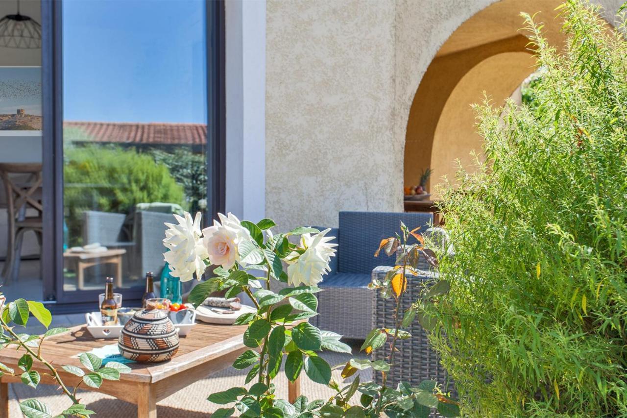 Location De Vacances Olivier Jardin Privatif Et Piscine Chauffee Partagee Calvi  Luaran gambar